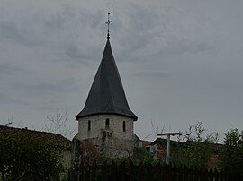 The church tower in Sérignac-sur-Garonne