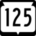 State Trunk Highway 125 marker