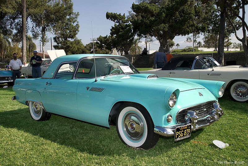 File:1955 T-Bird, aqua.jpg