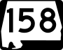 State Route 158 marker