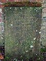 Tombstone to a favourite Spaniel that once belonged to Lady Montgomerie.