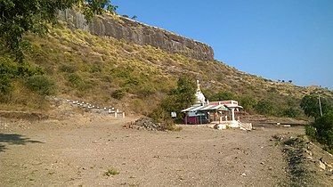 The temple at the base of the fort