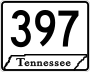 State Route 397 marker