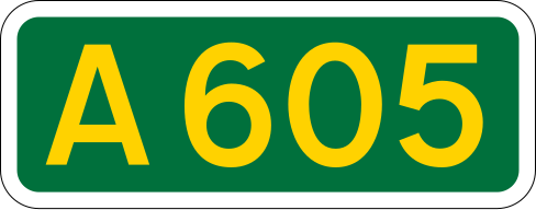 File:UK road A605.svg