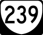 State Route 239 marker