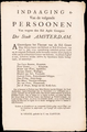 Writ summoning accomplices to sodomy. Amsterdam, 1 September 1730.