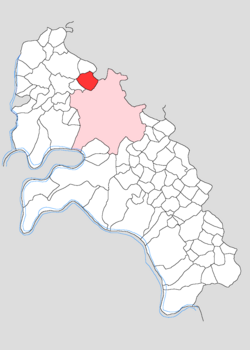 Map showing Lalau in Firozabad block