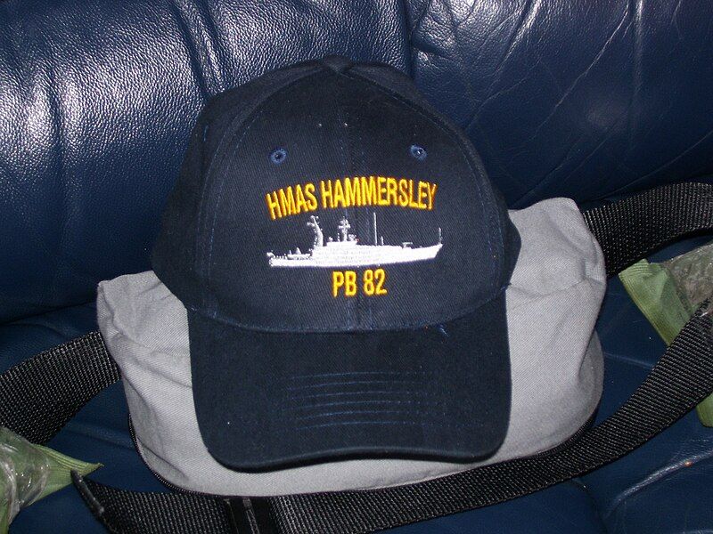 File:HMAS Hammersley cap.jpg