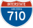 Interstate 710 marker