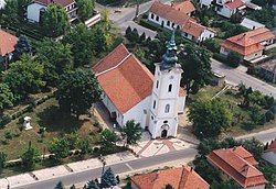 Aerial photography: Jászfényszaru, temple