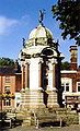 The memorial to John Kay, inventor of the spinning frame, in Bury, England