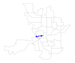 Location within the city of Spokane