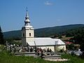 Greek Catholic church of the Sleep of Our Lady in Kalinov (est. first half of the 18th century) and village cemetery