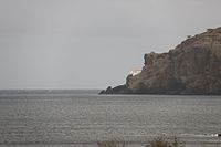 Ponta Preta Lighthouse from the southeastern side of the bay