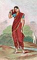 Image 23Hindu lady wearing sari, one of the most ancient and popular pieces of clothing in the Indian subcontinent. (from Fashion)