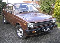 1980–1982 Toyota Starlet 3-door hatchback (KP60, Ireland)