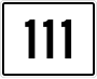 State Route 111 marker