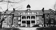 Exterior view of Mohawk Institute Residential School