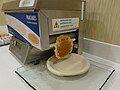 A pancake machine in use