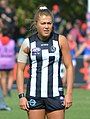 Sarah Rowe former Irish national Association footballer playing for Collingwood in 2019