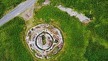 Ballowall Barrow from above