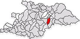 Location in Maramureș County