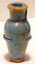 Enamelled-glass jar from Thutmose III's tomb