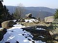 On the crags