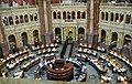 The Library of Congress reading room