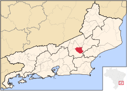 Location of Bom Jardim in the state of Rio de Janeiro