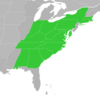 Symphyotrichum phlogifolium distribution map