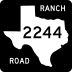 Ranch to Market Road 2244 marker