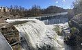 Triphammer Falls in April.