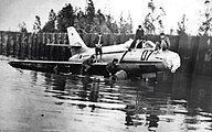 Flooding of Hatzor Airbase in the 1950s: a Dassault Ouragan jet