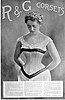 R&G Corset ad from the rear cover of the October 1898 issue of Ladies' Home Journal