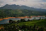 Castlereigh Reservoir on Kehelgamu Oya, a tributary of Kelani River