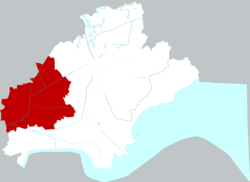 Location of Tongxiang City within Jiaxing