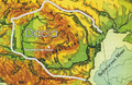 The territorial extent of the Kingdom of Dacia during Burebista's reign (c. 40s BC.)