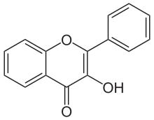 Skeletal formula of 3-hydroxyflavone