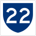 Highway 22 marker