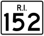 Route 152 marker