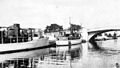 Steam yachts moored on the Seybold Canal near the 7th Street Bridge, c. 1920s.