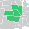 Symphyotrichum parviceps distribution map