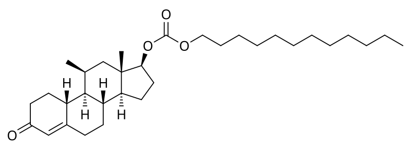 File:11β-Methyl-19-nortestosterone dodecylcarbonate.svg