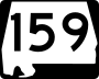 State Route 159 marker