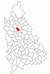 Location in Dâmbovița County