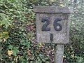 DN&SR milepost near Hockley Railway Viaduct