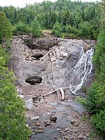 Falls of the Eagle River near minimal flow