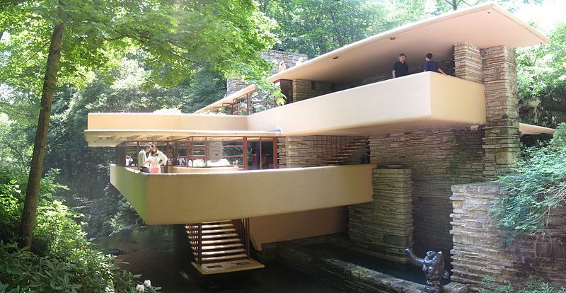 File:Fallingwater from bridge.jpg