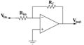 Inverting op-amp amplifier